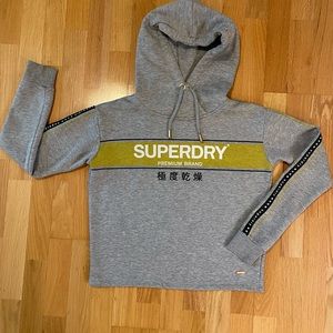 SUPERDRY Crop Pullover Hoodie XS, Size 2